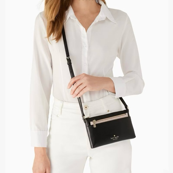 KATE SPADE Sadie Saffiano Leather Top Zip Crossbody Set - Picture 2 of 13